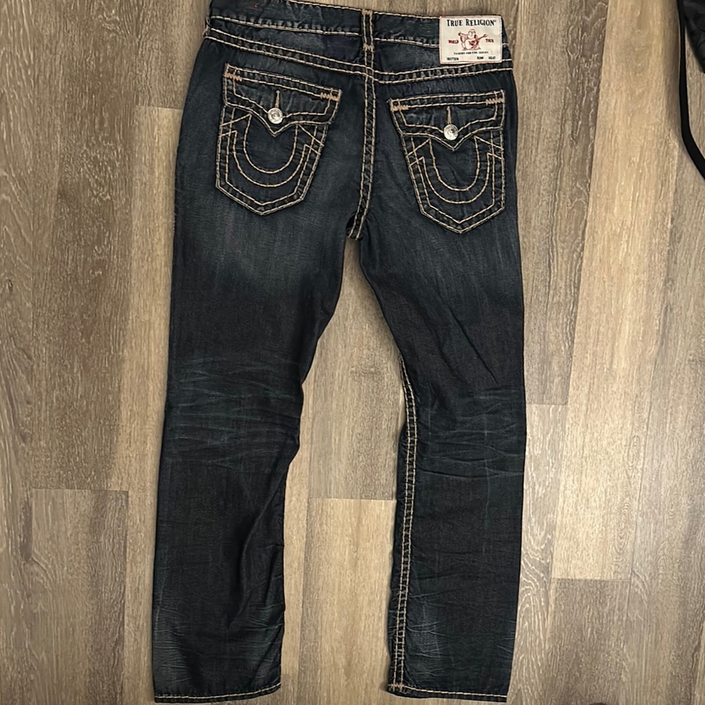 True Religion Dark Wash Straight Jeans